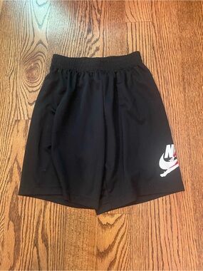 Nike Air Jordan Boys Black Athletic Shorts with Logo. GUC.